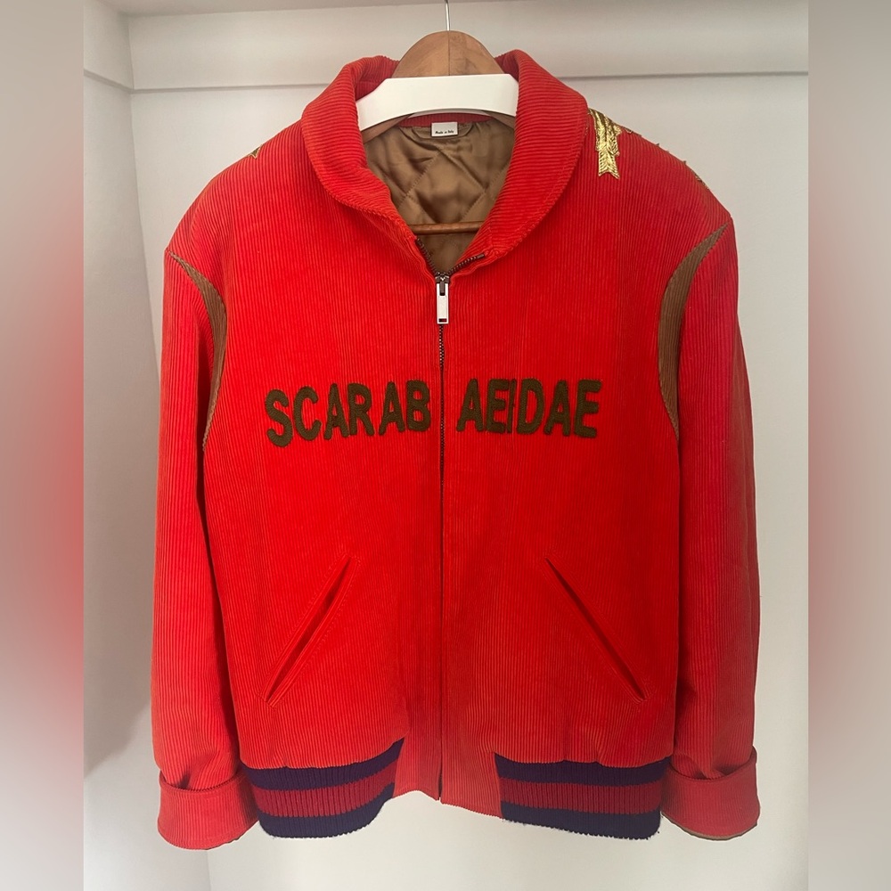 Gucci Scarabaeidae Corduroy Bomber Jacket